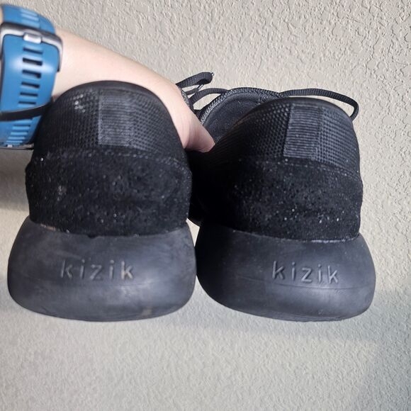 Kizik Madrid Eco Knit Mens Size 14 Triple Black Fast Handsfree Athletic Shoes - Picture 5 of 8